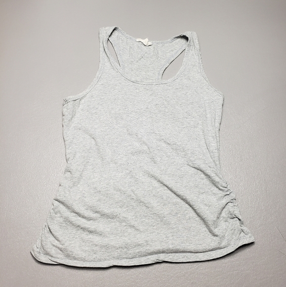 Zenana Outfitters Tops - zenana outfitters gray ruched tank top women's size medium